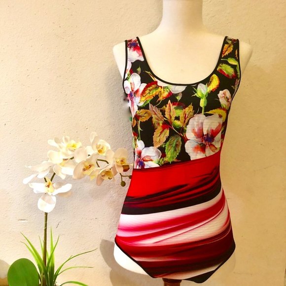 CLOVER CANYON Swim M swimsuit bikini 2pc string ties floral high-end main image 1